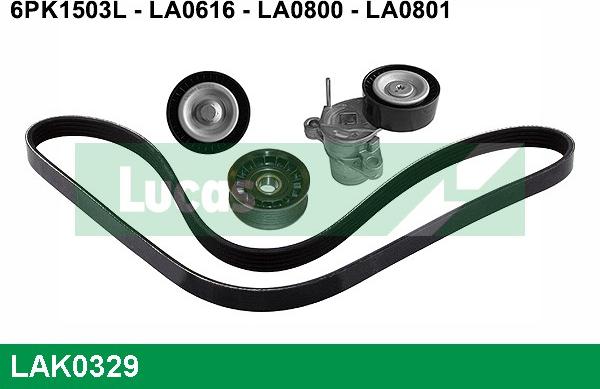 LUCAS LAK0329 - Kit Cinghie Poly-V www.autoricambi360.it
