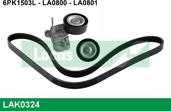 LUCAS LAK0324 - Kit Cinghie Poly-V www.autoricambi360.it