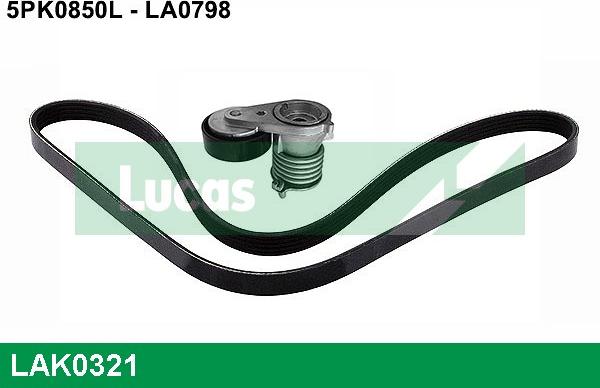 LUCAS LAK0321 - Kit Cinghie Poly-V www.autoricambi360.it