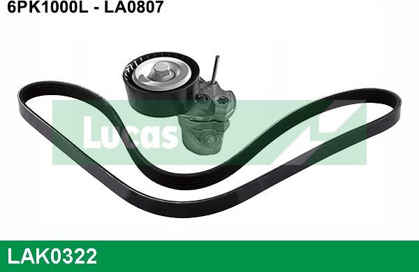 LUCAS LAK0322 - Kit Cinghie Poly-V www.autoricambi360.it