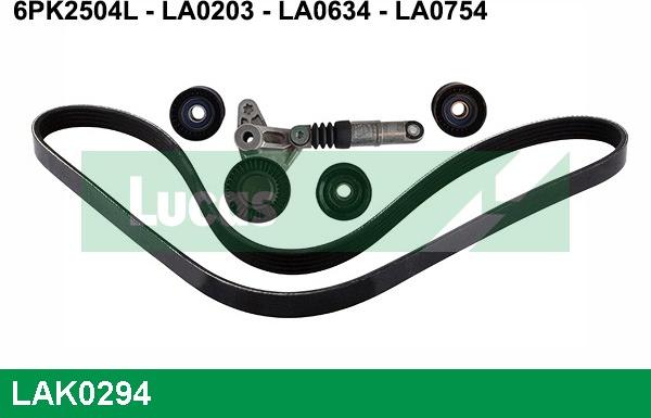 LUCAS LAK0294 - Kit Cinghie Poly-V www.autoricambi360.it
