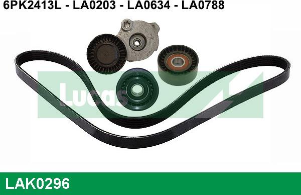 LUCAS LAK0296 - Kit Cinghie Poly-V www.autoricambi360.it
