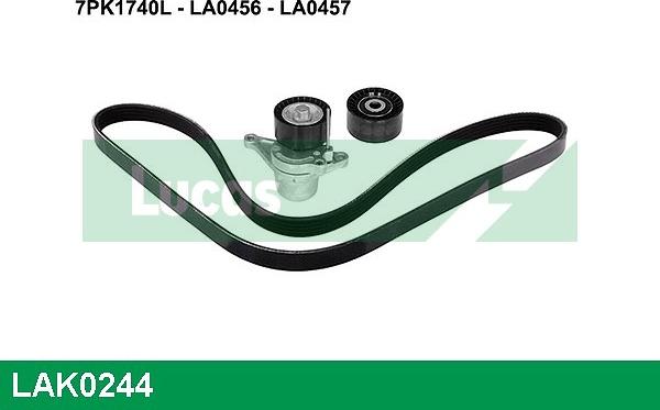 LUCAS LAK0244 - Kit Cinghie Poly-V www.autoricambi360.it