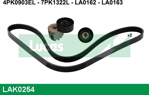 LUCAS LAK0254 - Kit Cinghie Poly-V www.autoricambi360.it