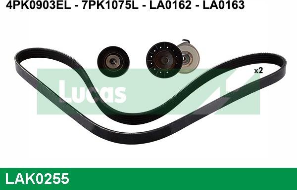 LUCAS LAK0255 - Kit Cinghie Poly-V www.autoricambi360.it