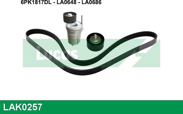 LUCAS LAK0257 - Kit Cinghie Poly-V www.autoricambi360.it