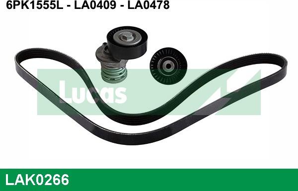 LUCAS LAK0266 - Kit Cinghie Poly-V www.autoricambi360.it