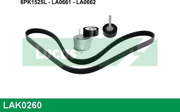 LUCAS LAK0260 - Kit Cinghie Poly-V www.autoricambi360.it