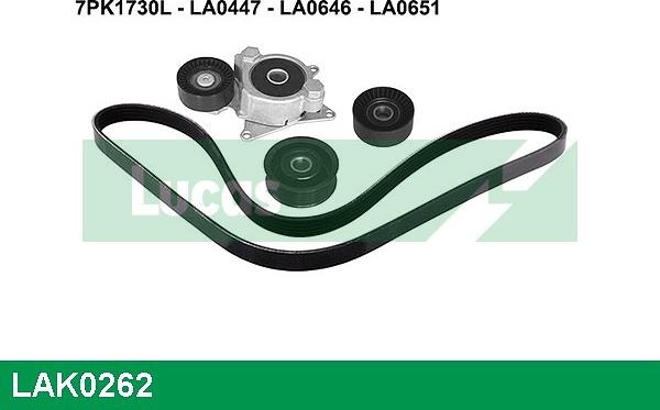 LUCAS LAK0262 - Kit Cinghie Poly-V www.autoricambi360.it