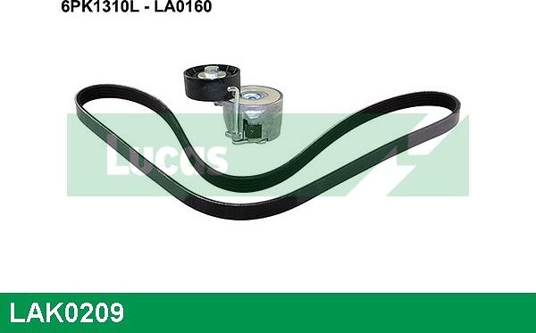 LUCAS LAK0209 - Kit Cinghie Poly-V www.autoricambi360.it