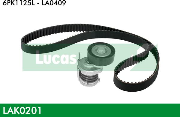 LUCAS LAK0201 - Kit Cinghie Poly-V www.autoricambi360.it