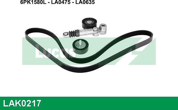 LUCAS LAK0217 - Kit Cinghie Poly-V www.autoricambi360.it