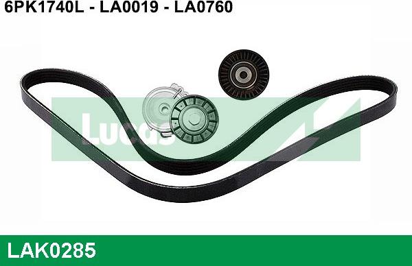 LUCAS LAK0285 - Kit Cinghie Poly-V www.autoricambi360.it