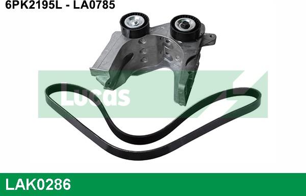 LUCAS LAK0286 - Kit Cinghie Poly-V www.autoricambi360.it