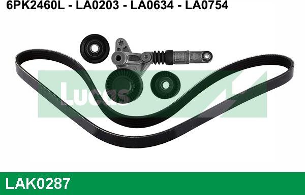 LUCAS LAK0287 - Kit Cinghie Poly-V www.autoricambi360.it