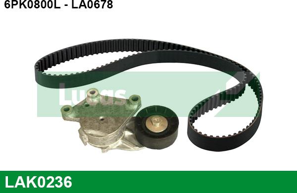 LUCAS LAK0236 - Kit Cinghie Poly-V www.autoricambi360.it
