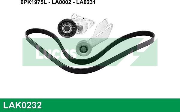 LUCAS LAK0232 - Kit Cinghie Poly-V www.autoricambi360.it