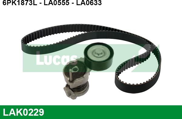 LUCAS LAK0229 - Kit Cinghie Poly-V www.autoricambi360.it