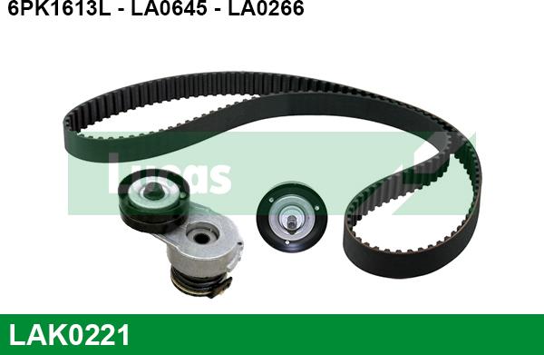 LUCAS LAK0221 - Kit Cinghie Poly-V www.autoricambi360.it