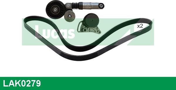 LUCAS LAK0279 - Kit Cinghie Poly-V www.autoricambi360.it