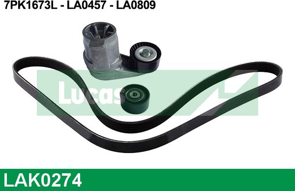 LUCAS LAK0274 - Kit Cinghie Poly-V www.autoricambi360.it