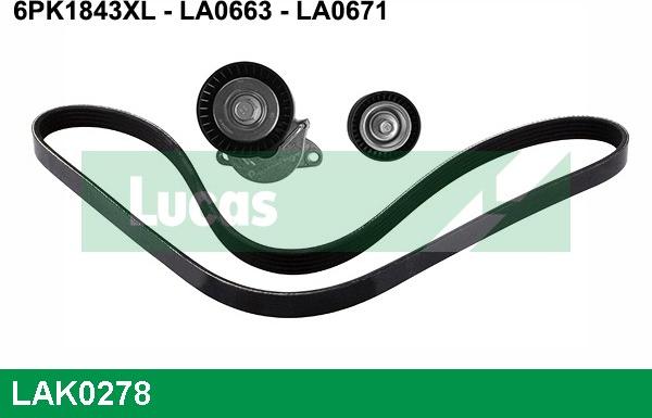 LUCAS LAK0278 - Kit Cinghie Poly-V www.autoricambi360.it
