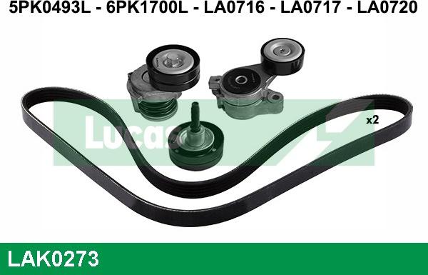 LUCAS LAK0273 - Kit Cinghie Poly-V www.autoricambi360.it