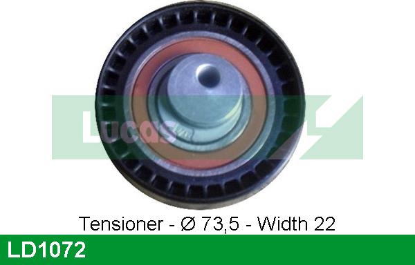 LUCAS LD1072 - Rullo tenditore, Cinghia dentata www.autoricambi360.it