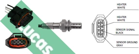 LUCAS LEB452 - Sonda lambda www.autoricambi360.it