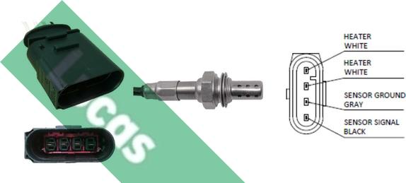 LUCAS LEB4053 - Sonda lambda www.autoricambi360.it