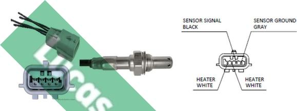 LUCAS LEB5455 - Sonda lambda www.autoricambi360.it