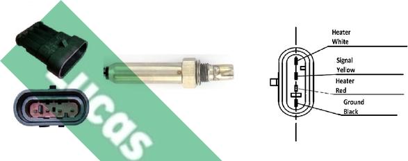 LUCAS LEB697 - Sonda lambda www.autoricambi360.it