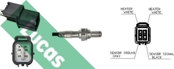 LUCAS LEB649 - Sonda lambda www.autoricambi360.it