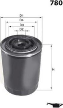 LUCAS LFOS123 - Filtro olio www.autoricambi360.it