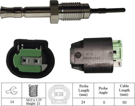 LUCAS LGS6052 - Sensore, Temperatura gas scarico www.autoricambi360.it