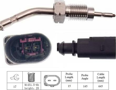 LUCAS LGS6029 - Sensore, Temperatura gas scarico www.autoricambi360.it