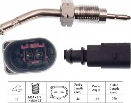 LUCAS LGS6120 - Sensore, Temperatura gas scarico www.autoricambi360.it