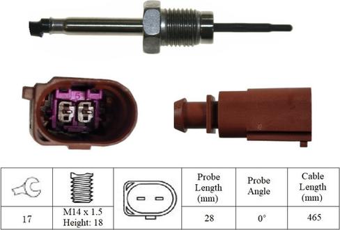 LUCAS LGS7008 - Sensore, Temperatura gas scarico www.autoricambi360.it
