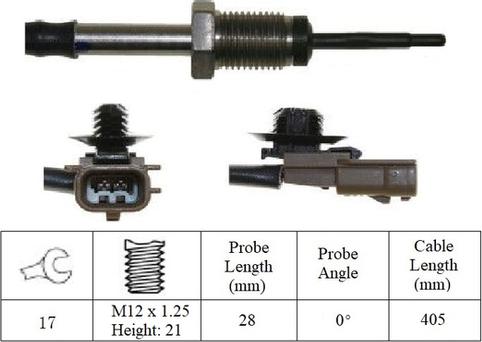 LUCAS LGS7003 - Sensore, Temperatura gas scarico www.autoricambi360.it