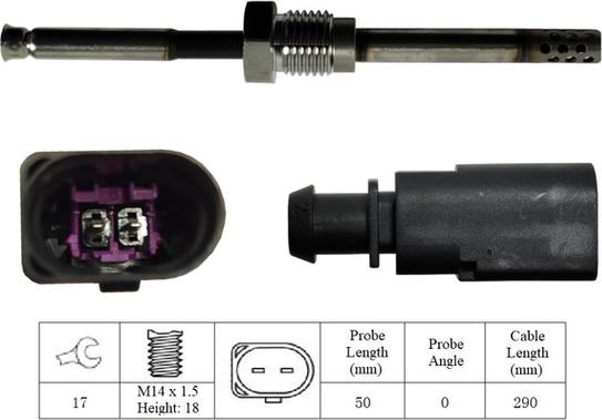 LUCAS LGS7085 - Sensore, Temperatura gas scarico www.autoricambi360.it
