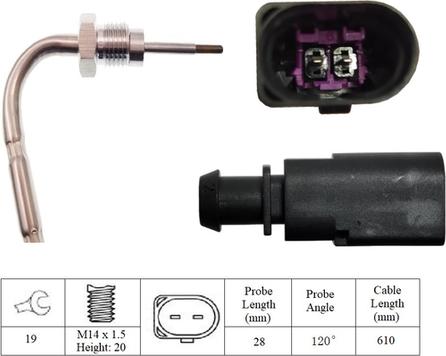 LUCAS LGS7156 - Sensore, Temperatura gas scarico www.autoricambi360.it