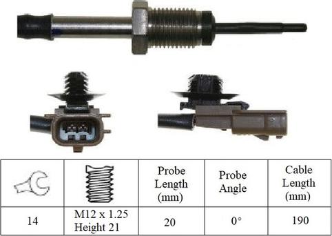 LUCAS LGS7118 - Sensore, Temperatura gas scarico www.autoricambi360.it