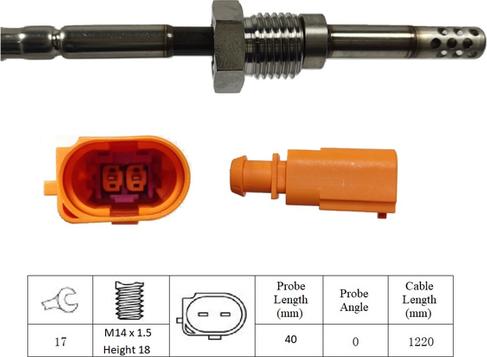 LUCAS LGS7134 - Sensore, Temperatura gas scarico www.autoricambi360.it