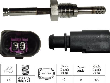LUCAS LGS7178 - Sensore, Temperatura gas scarico www.autoricambi360.it