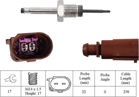 LUCAS LGS7292 - Sensore, Temperatura gas scarico www.autoricambi360.it