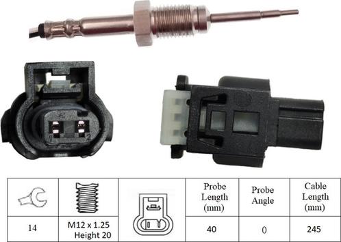 LUCAS LGS7245 - Sensore, Temperatura gas scarico www.autoricambi360.it