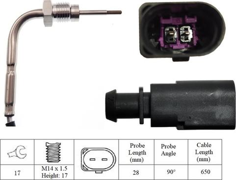 LUCAS LGS7209 - Sensore, Temperatura gas scarico www.autoricambi360.it