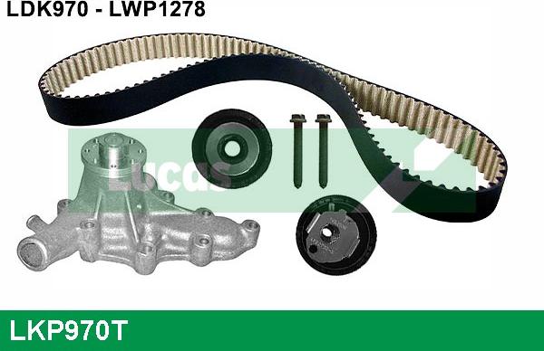 LUCAS LKP970T - Pompa acqua + Kit cinghie dentate www.autoricambi360.it