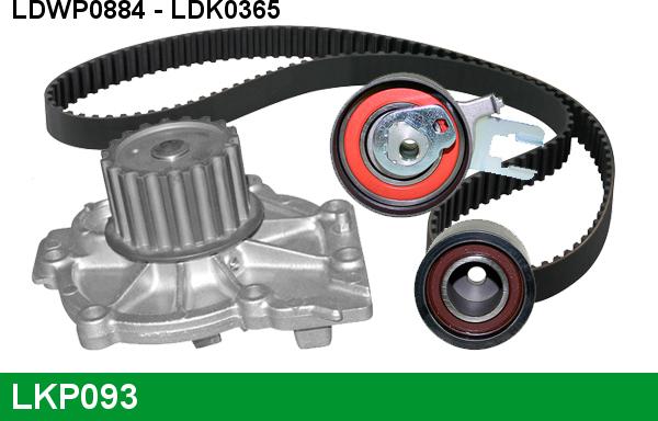 LUCAS LKP093 - Pompa acqua + Kit cinghie dentate www.autoricambi360.it