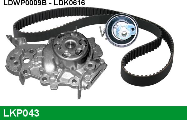 LUCAS LKP043 - Pompa acqua + Kit cinghie dentate www.autoricambi360.it